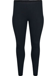 Basis leggings med ekstra l&aelig;ngde, Sort