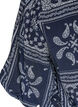 Bluse i viskose med paisleyprint og ballon&aelig;rmer, Bl&aring;, Packshot image number 3