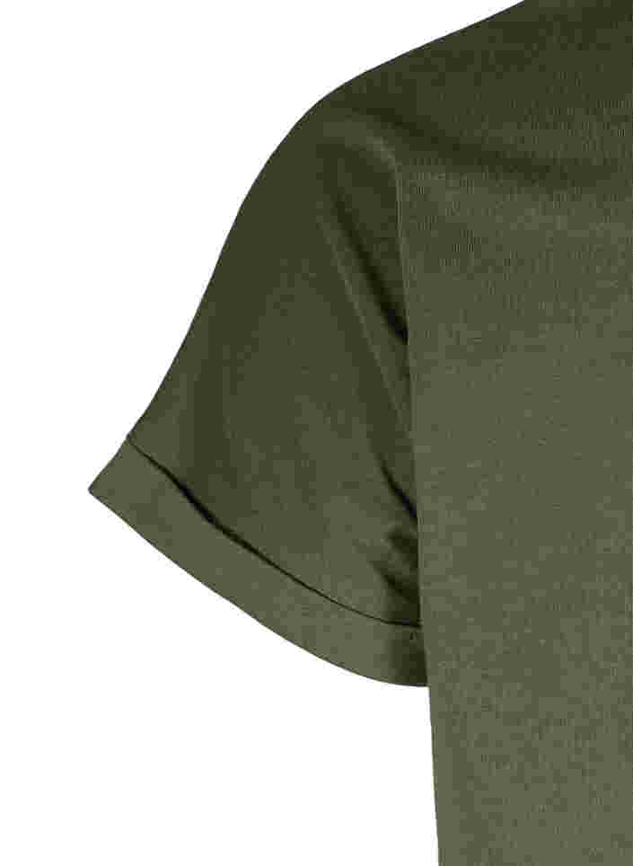 T-shirt i bomuldsmix, Ivy Green, Packshot image number 3