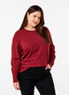 Strikbluse med rund hals, R&oslash;d, Model image number 0