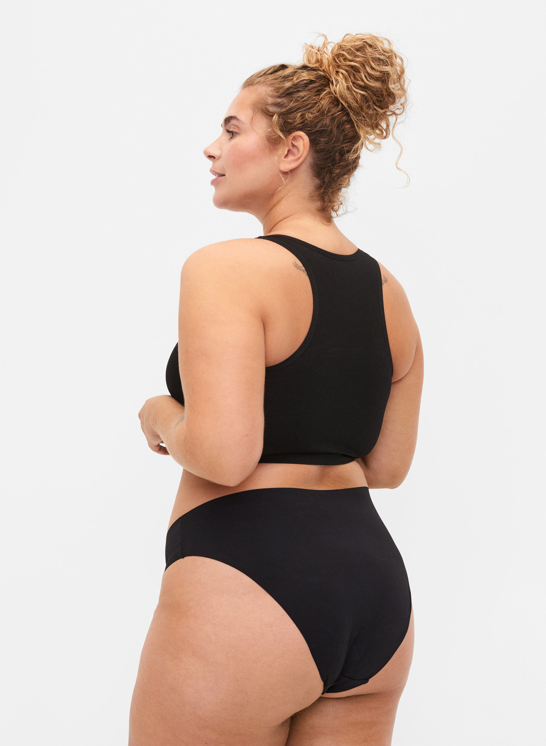 Zizzi 2-pak invisible trusse, Black, Model image number 1