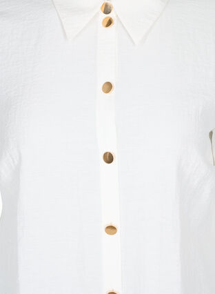 Lang skjorte med 3/4 ærmer, Bright White, Packshot image number 2