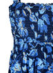 Ammevenlig top med smock, Blue Flower Print, Packshot image number 2