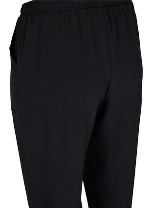 Bukser med lommer og elastikkant , Black, Packshot image number 3