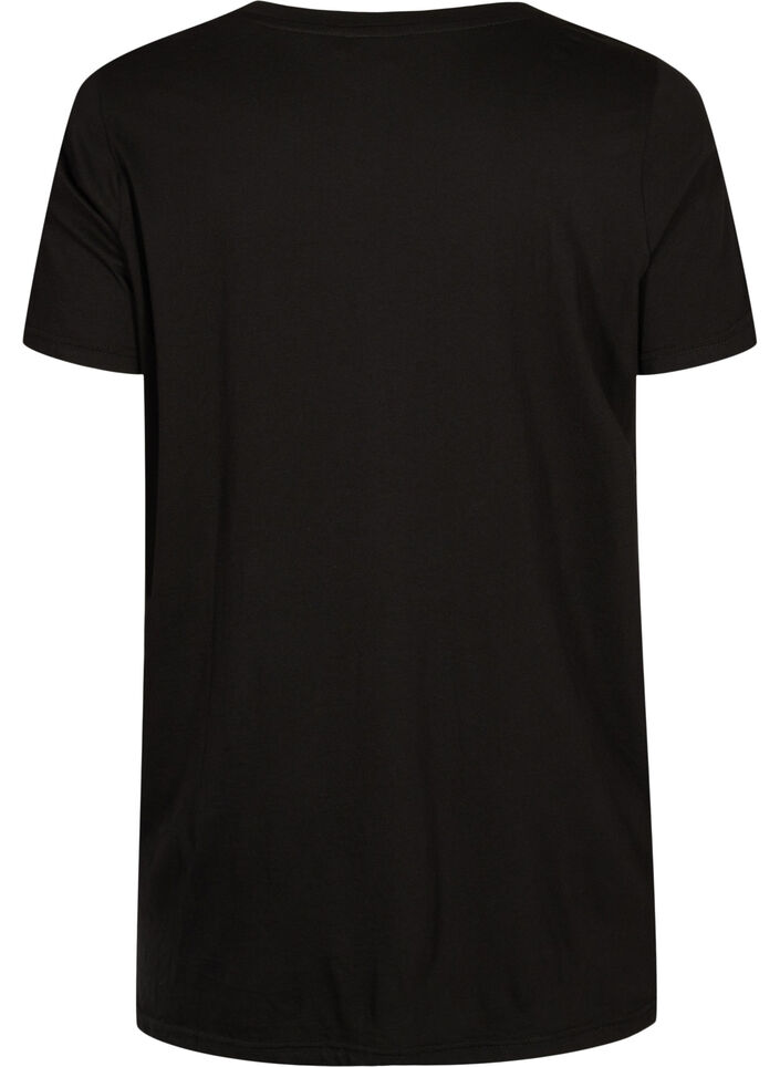 Oversize t-shirt med tryk , Black W. Love, Packshot image number 1