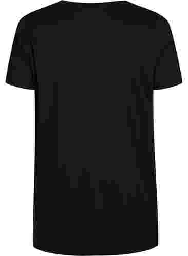 Oversize t-shirt med tryk , Black W. Love, Packshot image number 1