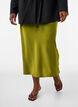 Satin midi-nederdel, Gr&oslash;n, Model image number 2