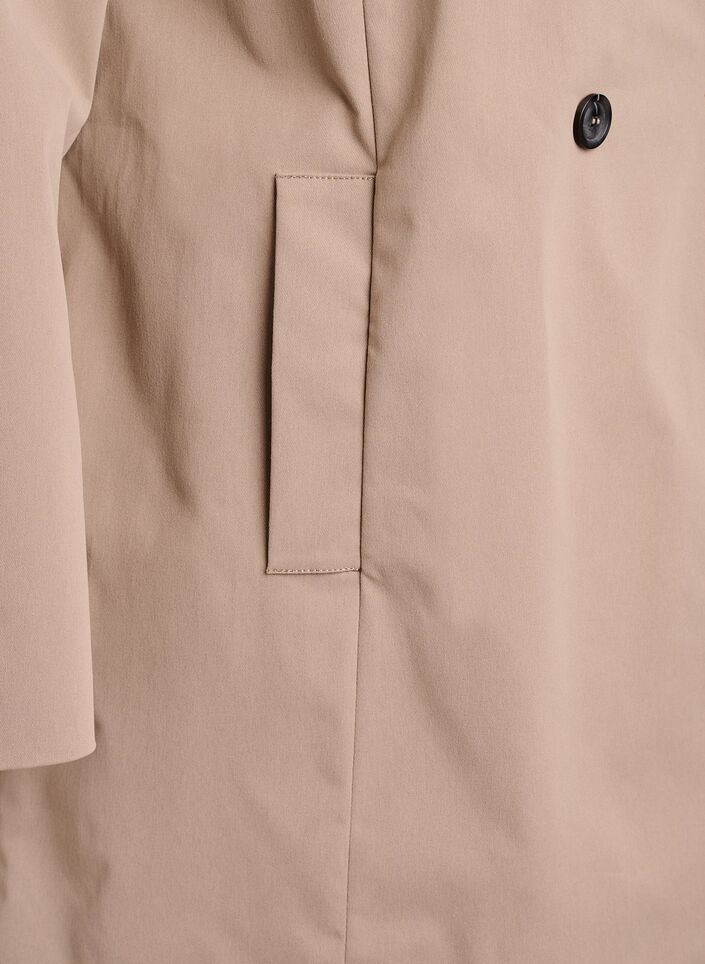 Vandafvisende forårsjakke med a-snit, Grå, Packshot image number 3