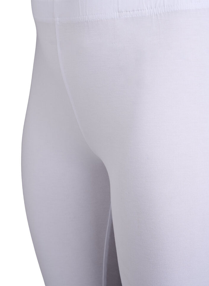 Basis leggings med ekstra l&aelig;ngde, Hvid, Packshot image number 2