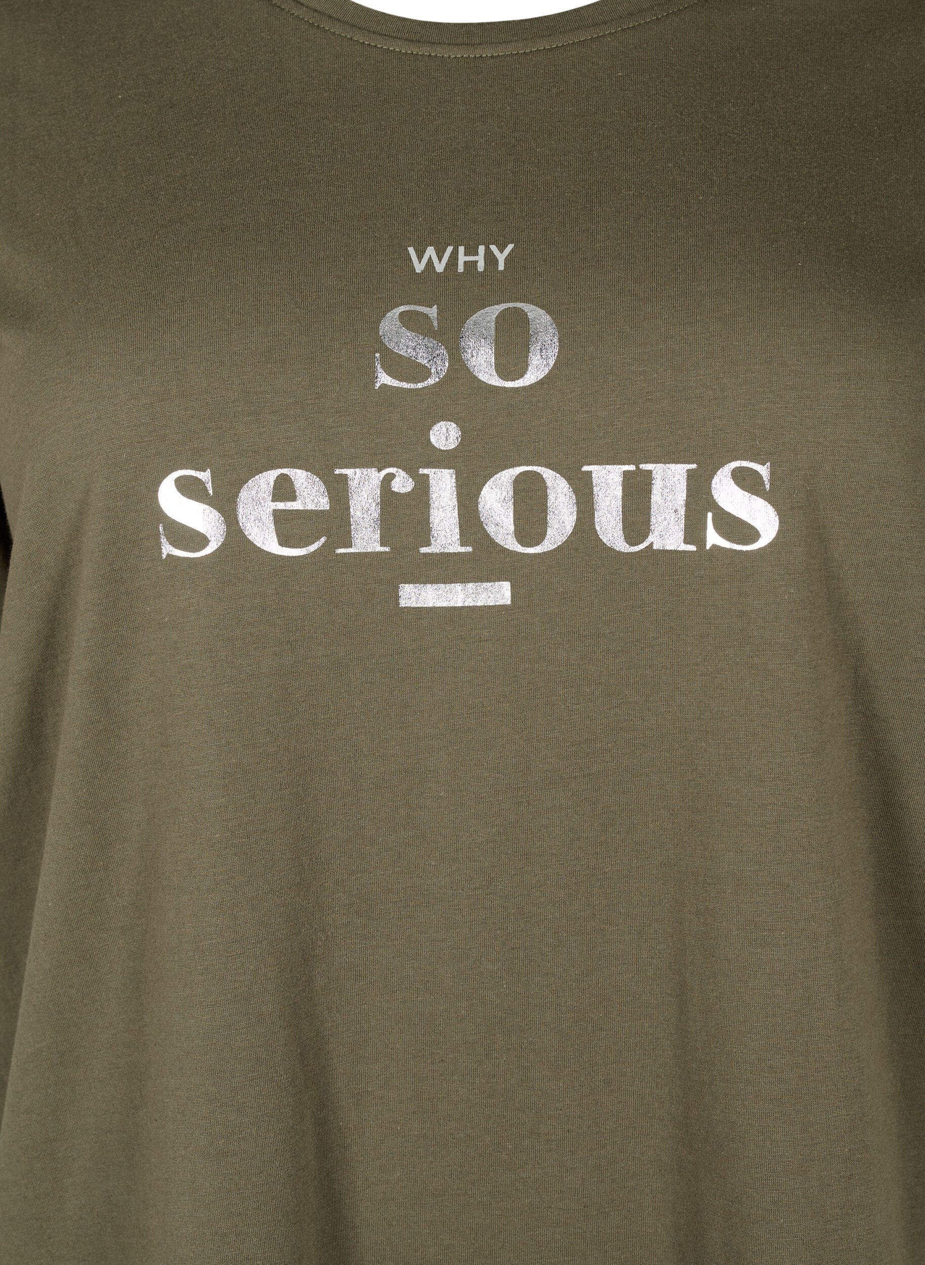 Zizzi FLASH - T-shirt med motiv, Ivy Green, Packshot image number 2