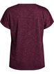 L&oslash;s tr&aelig;nings t-shirt med korte &aelig;rmer, M&oslash;rk Bordeaux, Packshot image number 1