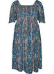 Sommerkjole i viskose med paisleyprint, Bl&aring;, Packshot image number 0