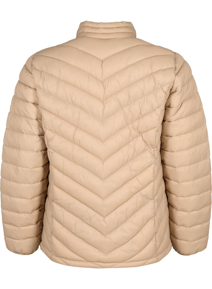Letv&aelig;gtsjakke med lommer, Brun, Packshot image number 1
