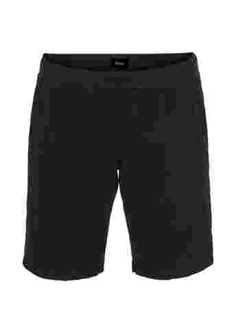 Løse shorts med lommer i bomuld