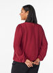 Bluse med glimmer, M&oslash;rk Bordeaux, Model image number 2