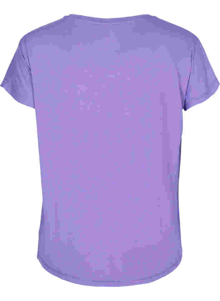 Ensfarvet trænings t-shirt, Passion Flower, Packshot image number 1