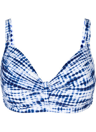 Printet bikini overdel med bøjle, Tie Dye Print, Packshot image number 0