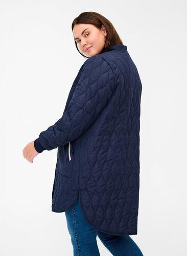 Quiltet jakke med lommer, Night Sky, Model image number 1