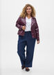 Bikerjakke i imiteret l&aelig;der , M&oslash;rk Bordeaux, Model image number 1