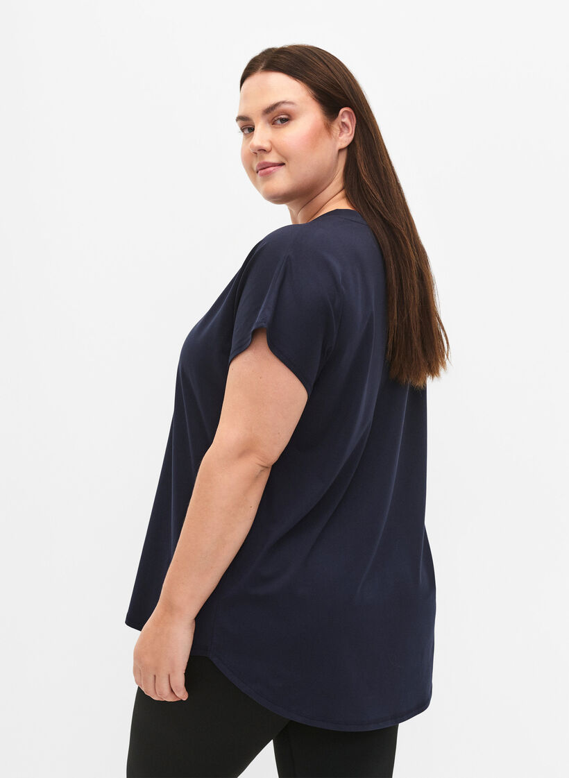 Trænings t-shirt med v-hals, Night Sky, Model image number 1