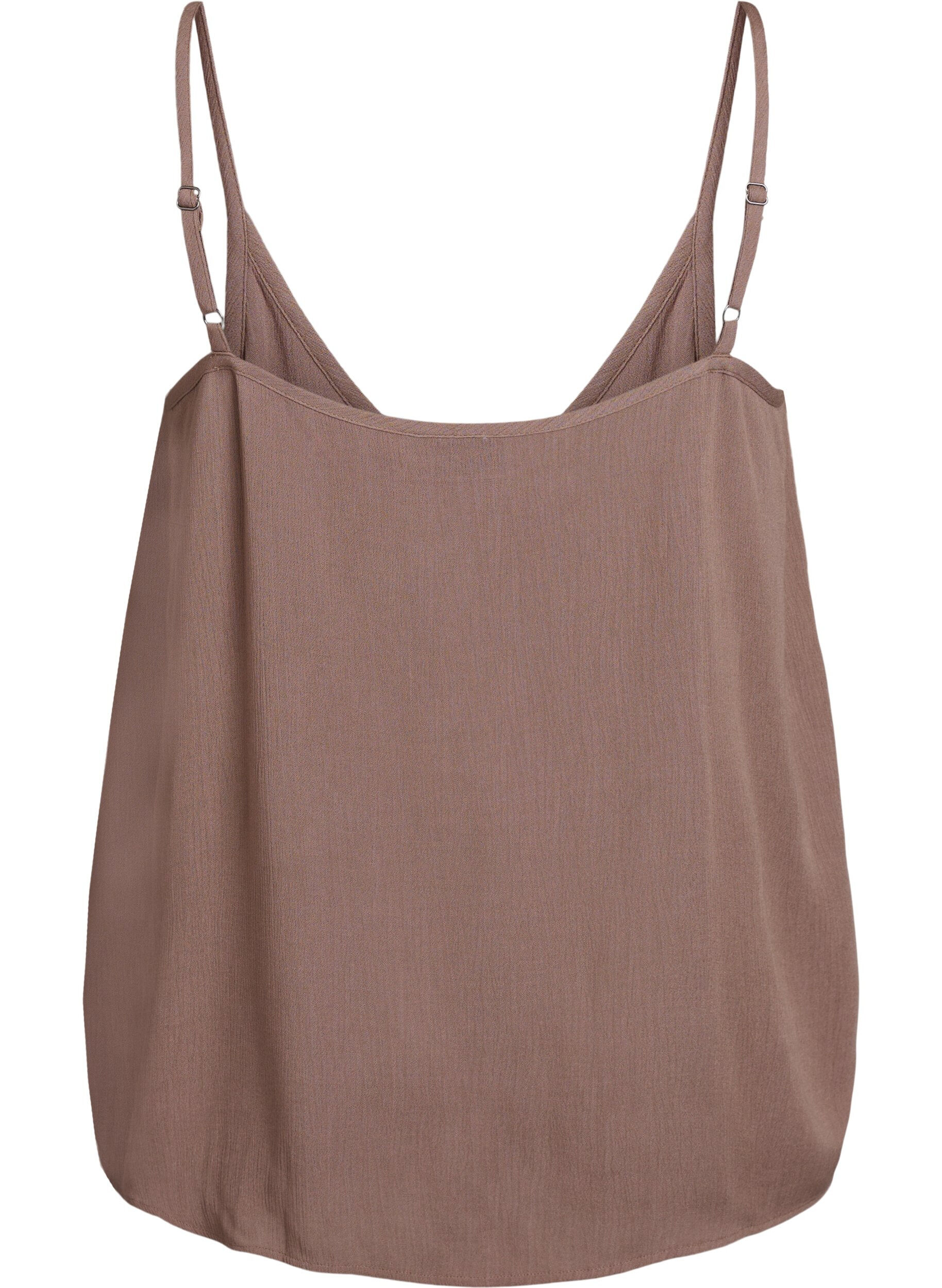 ZizziStrop top i viskose, Brun, Packshot image number 1