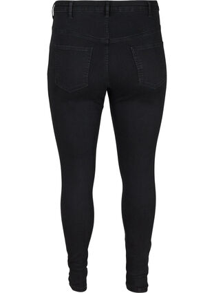 Super slim Amy jeans med piping, Black, Packshot image number 1