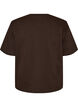Boxy T-shirt i bomuld, Brun, Packshot image number 1