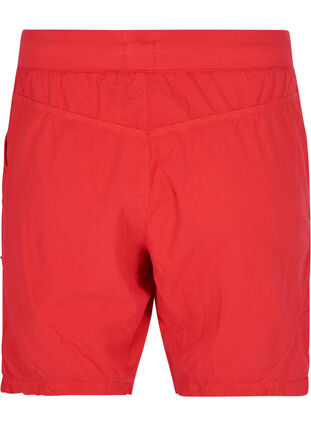 Løse shorts i bomuld, Lipstick Red, Packshot image number 1
