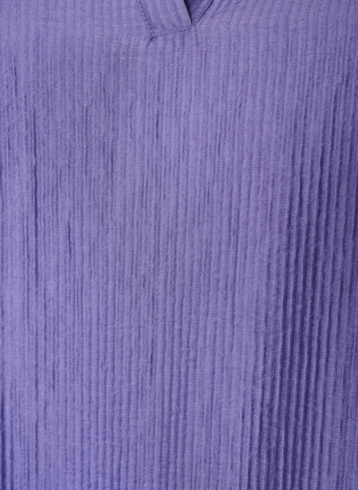 Kjole med struktur og A-form, Lilla, Packshot image number 2
