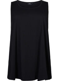 Bomuldstop med a-form, Sort