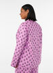 Bomulds pyjamas-skjorte med brystlomme, Lyser&oslash;d, Model image number 2