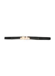 Elastisk taljeb&aelig;lte med perledetaljer, Sort