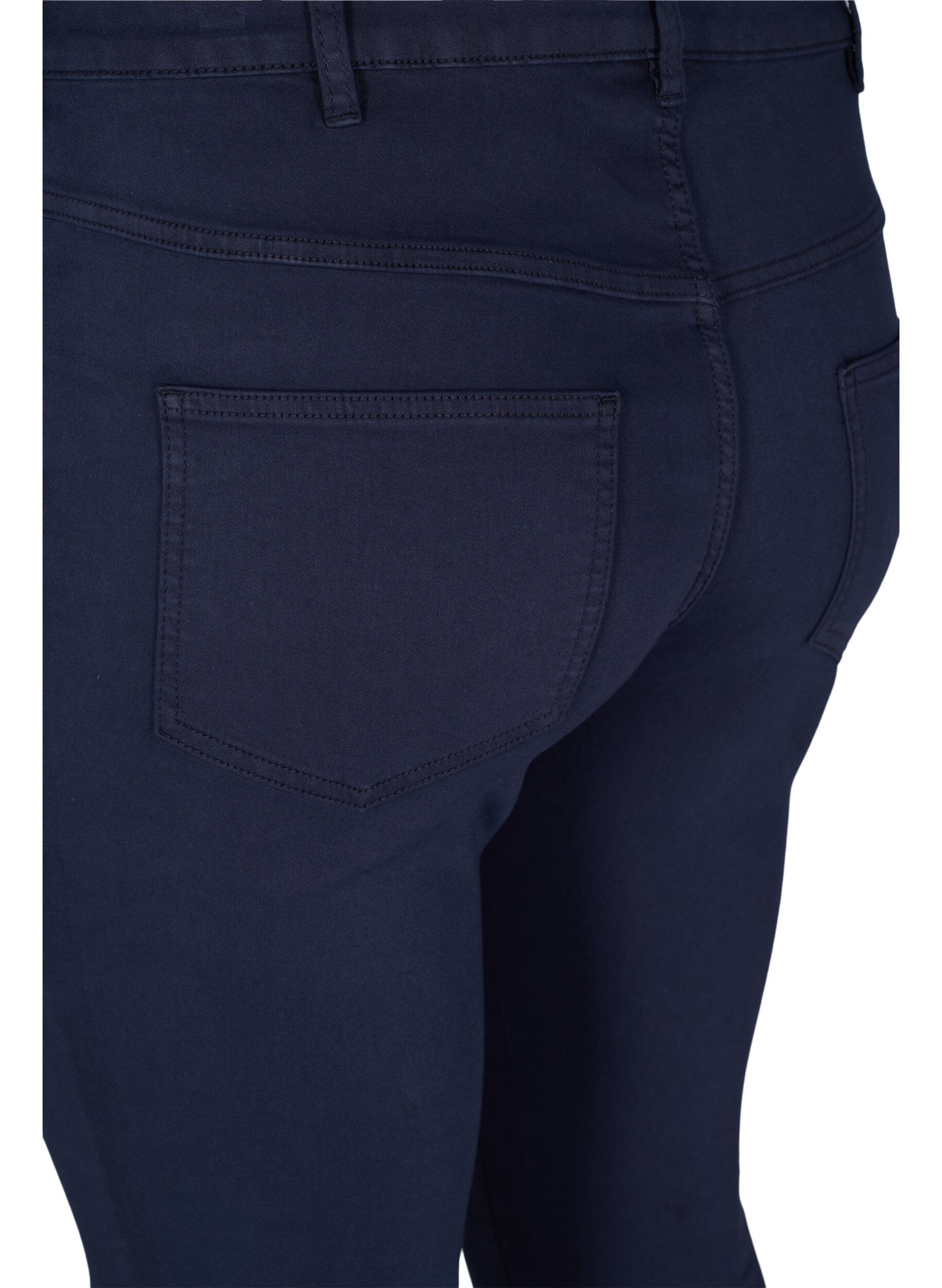 Zizzi Super slim Amy jeans med h&oslash;j talje, Night Sky, Packshot image number 3