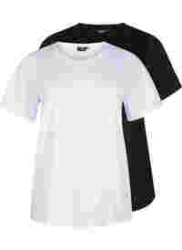 FLASH - 2-pak t-shirts med rund hals