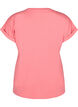 Kort&aelig;rmet t-shirt i bomuldsblanding, Lyser&oslash;d, Packshot image number 1