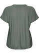 Bluse med hulm&oslash;nster og ballon-effekt, Gr&oslash;n, Packshot image number 1