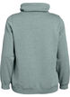 Sweatshirt med h&oslash;j krave og lommer, Gr&oslash;n, Packshot image number 1