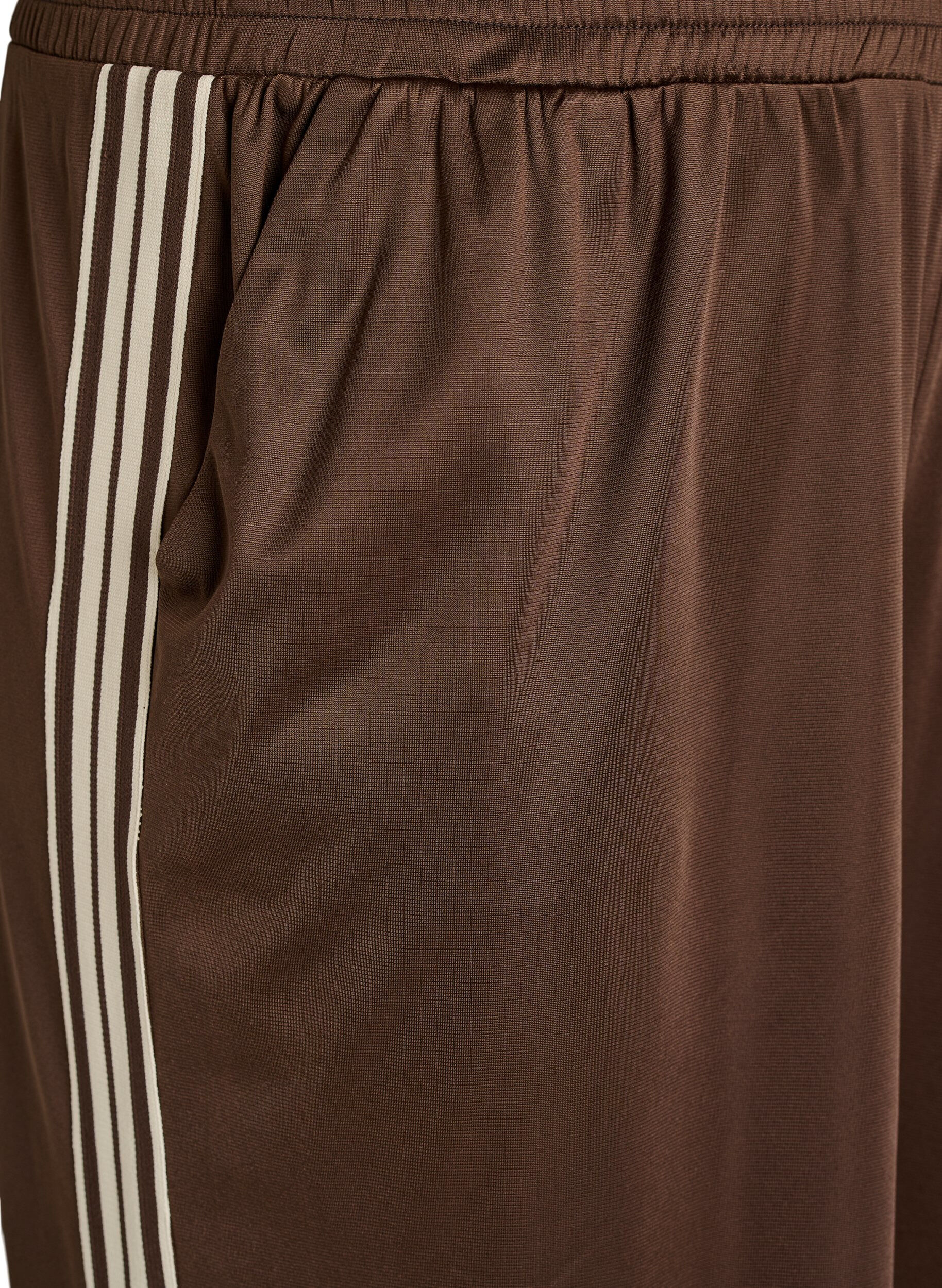 ZizziTrackpants med sidestriber og lommer, Brun, Packshot image number 2