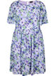Blomstret kjole med korte ærmer, Xenon B. Flower AOP, Packshot image number 0