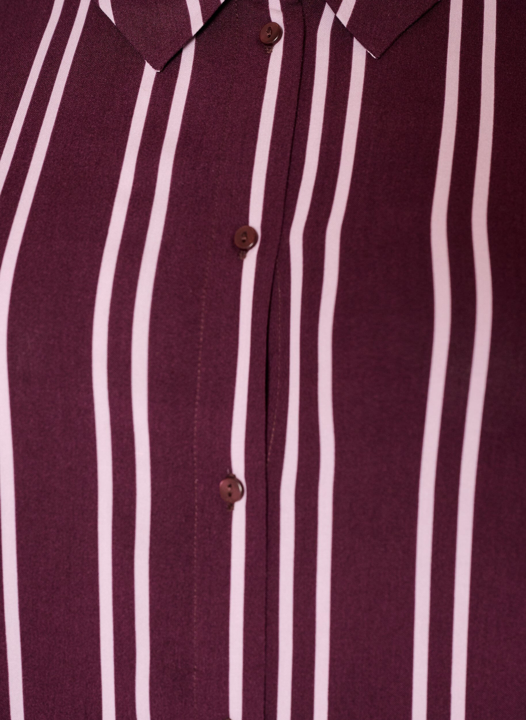 ZizziNatskjorte med striber, M&oslash;rk Bordeaux, Packshot image number 2