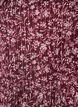 Tunika med blomsterprint og glittertr&aring;de, R&oslash;d, Packshot image number 2
