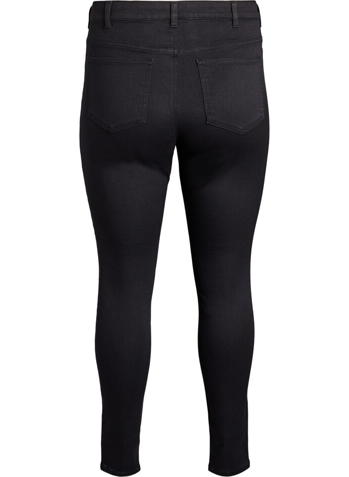 Super slim Amy jeans med h&oslash;j talje, Sort, Packshot image number 1
