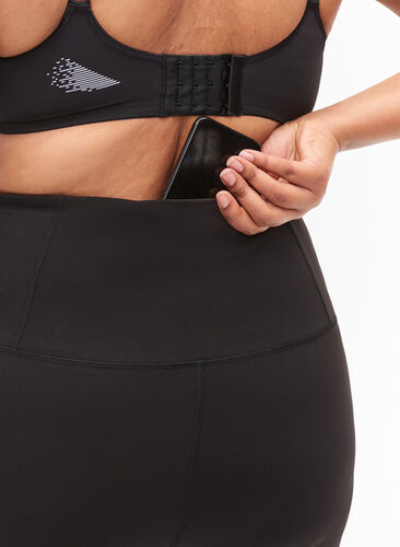 CORE, SUPER TENSION TIGHTS - Træningstights med lomme, Black, Model image number 2