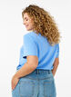 Basis t-shirt i bomuld med rund hals , Bl&aring;, Model image number 2