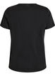 T-shirt med hundemotiv og vasket look, Gr&aring;, Packshot image number 1