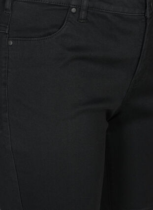 Slim fit Emily shorts med normal talje, Black solid, Packshot image number 2