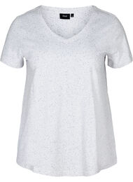 T-shirt med v-udskæring, White