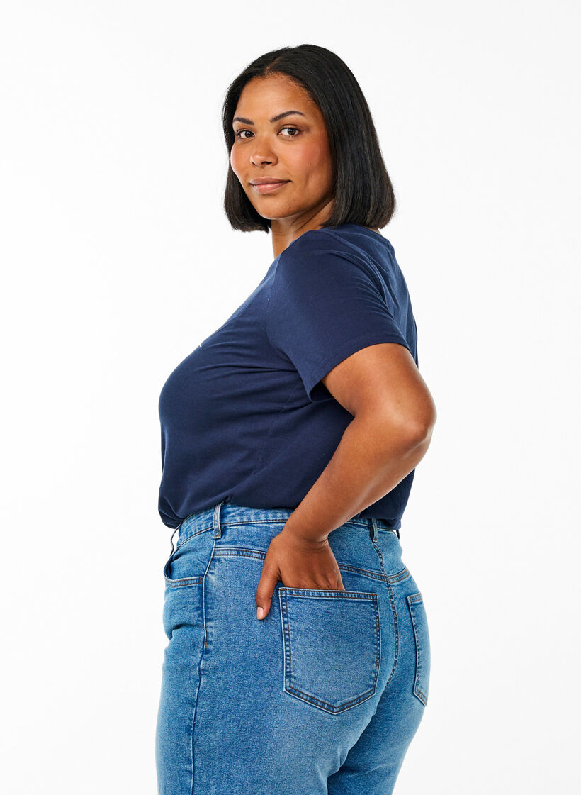 FLASH - T-shirt med motiv, Blå, Model image number 2