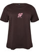 T-shirt med motiv, Brun, Packshot image number 0
