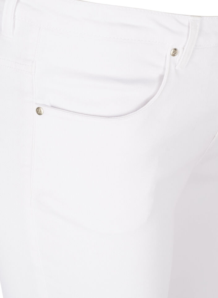 Super slim Amy jeans med høj talje, White, Packshot image number 2